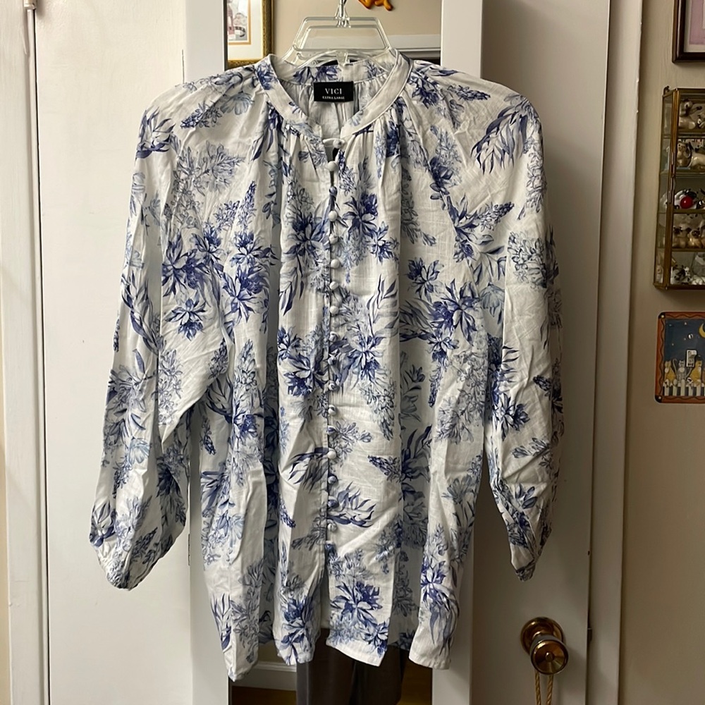 Vici Floral Peasant Blouse
